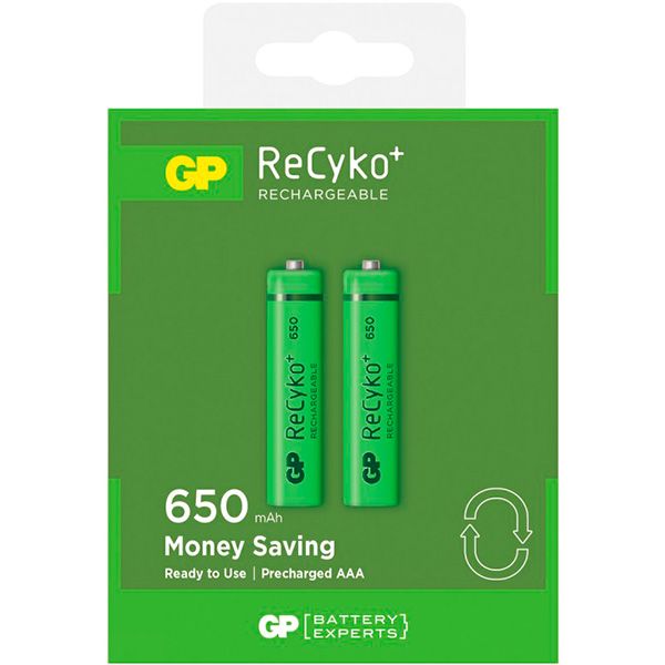 Аккумулятор Gp 65АААНСЕ2 AAA (R03, 286) 2 шт. 